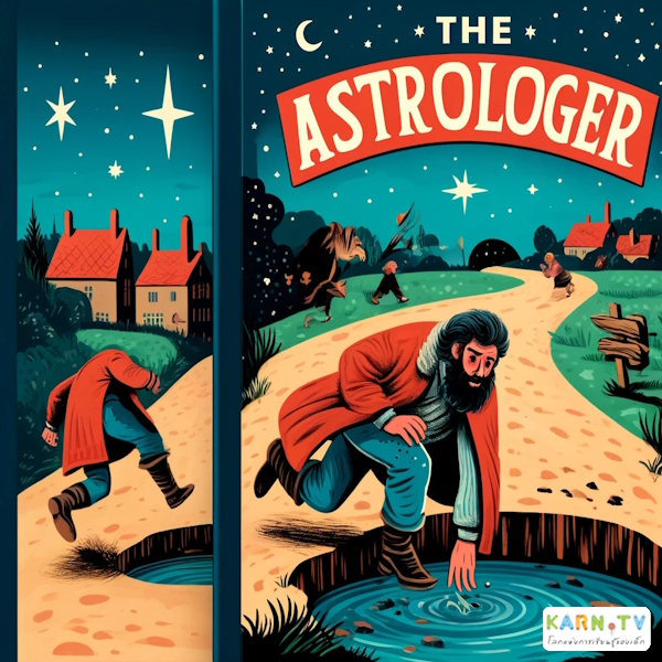 การ์ตูนสำหรับเด็ก ในรูปแบบ นิทานการ์ตูนสองภาษา เรื่อง The Astrologer